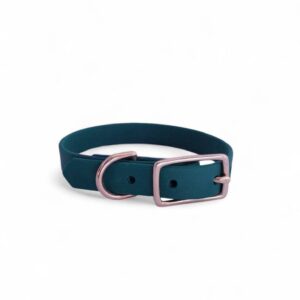 Collar cuero vegano VERDE BOSQUE