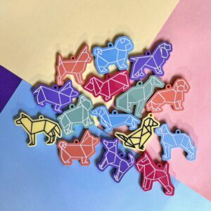 Chapitas Origamidog