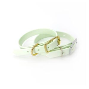Collar cuero vegano BABY GREEN