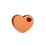 Corazón naranja pastel