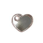 Corazón espejo plata