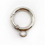 Mosquetón circular plata